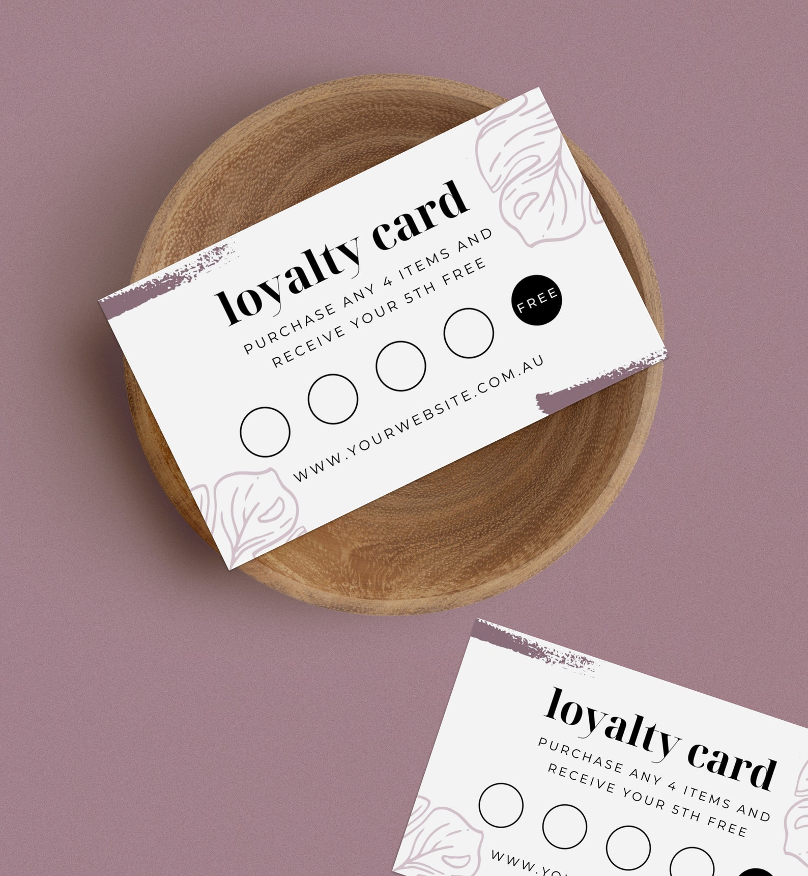 Loyalty Card Template INSTANT DOWNLOAD Printable Business Etsy