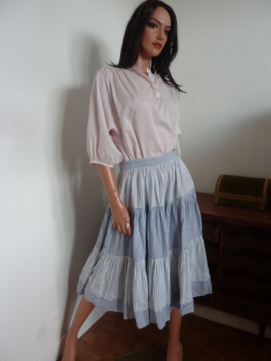 80s tiered skirt