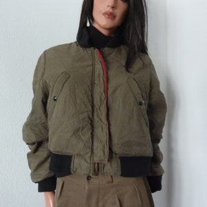 Vintage 90s Junior Gaultier Reversible Bomber Jacket Burgundy Red 