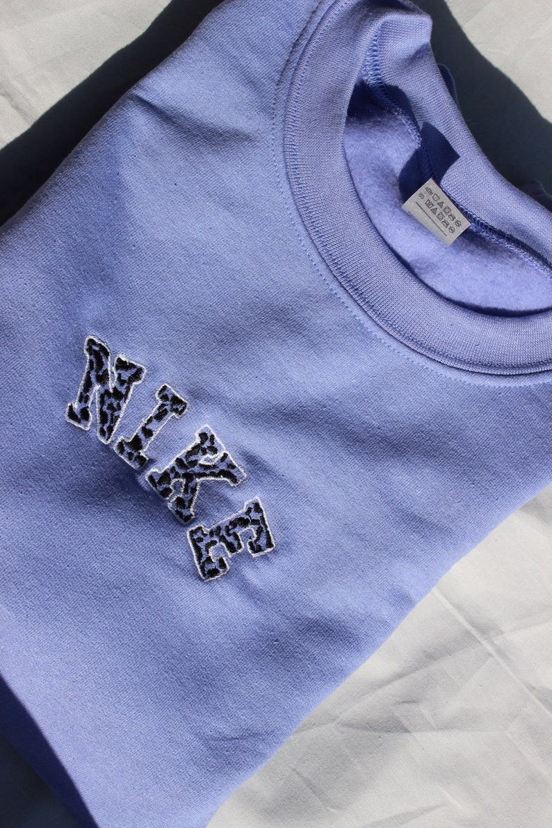 Embroidery crewneck Etsy