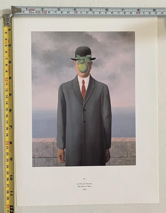 Rene Magritte the Son of Man Vintage Book Plate Art Print - Etsy