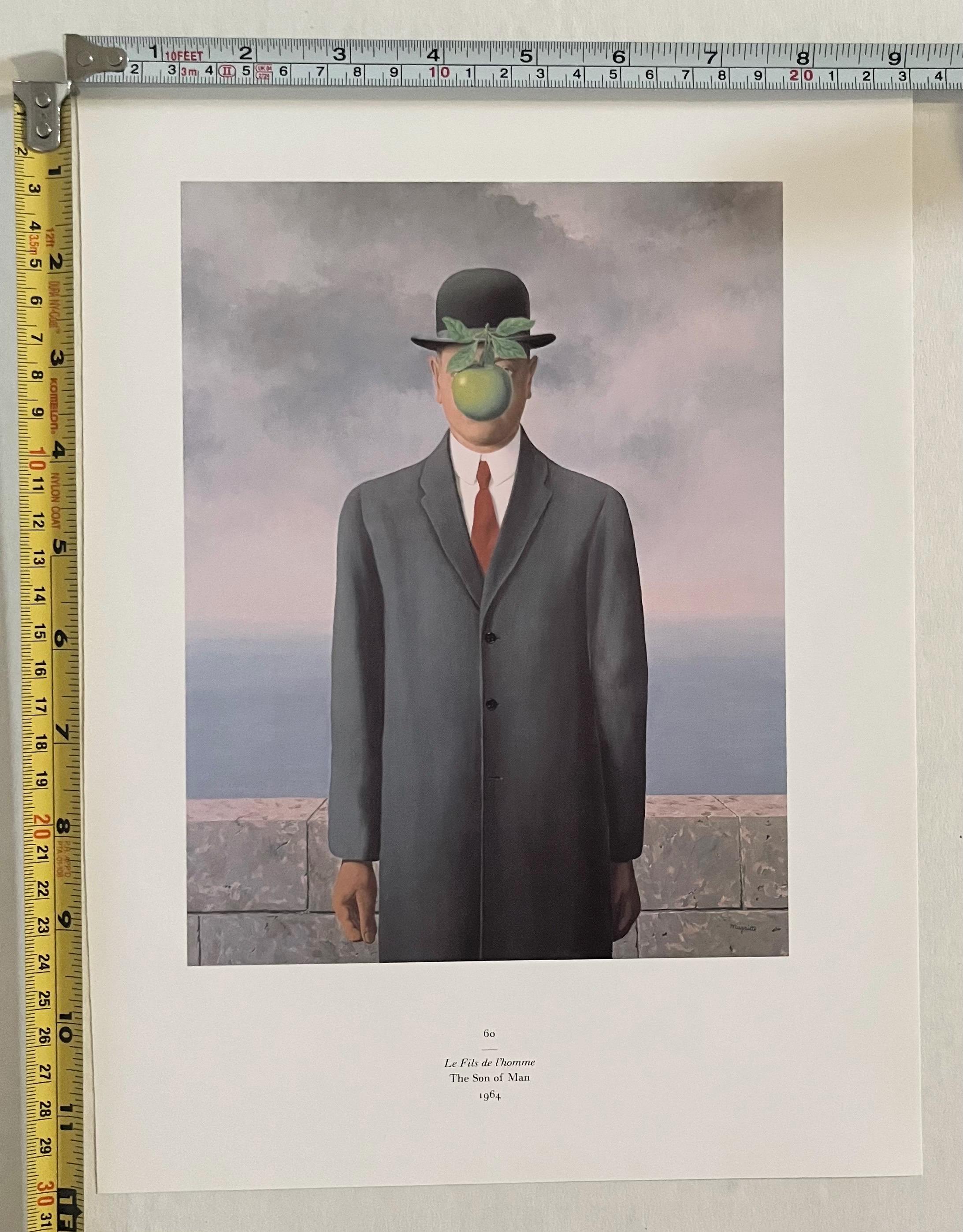 Rene Magritte the Son of Man Vintage Book Plate Art Print - Etsy