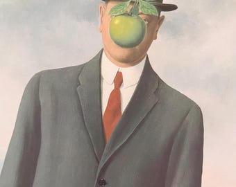 Rene Magritte the Son of Man Vintage Book Plate Art Print - Etsy