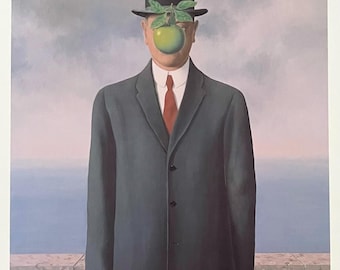 Rene Magritte the Son of Man Vintage Book Plate Art Print - Etsy