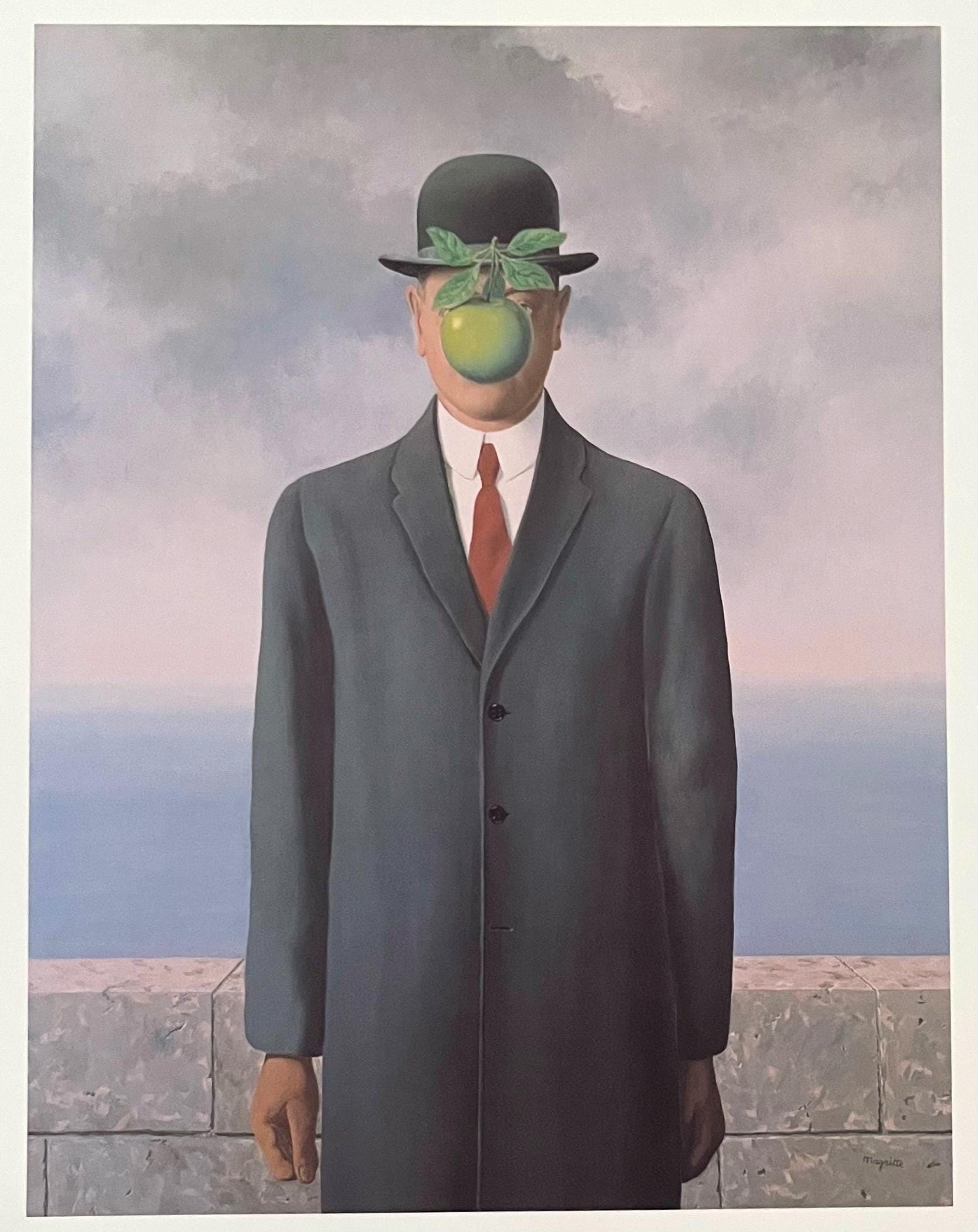 Rene Magritte the Son of Man Vintage Book Plate Art Print - Etsy