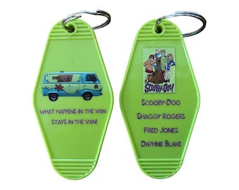 Scooby Doo van inspired keytag