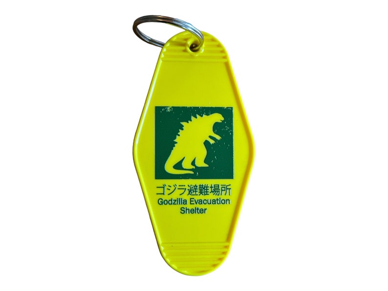 Godzilla Evacuation Center Key Tag: Prepare for the Apocalypse in Style image 3