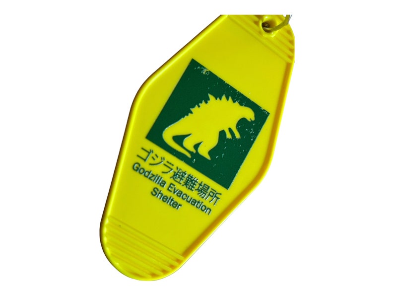 Godzilla Evacuation Center Key Tag: Prepare for the Apocalypse in Style image 4