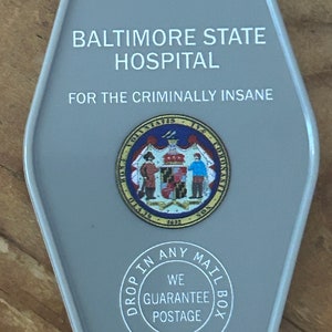 Mental Hospital TV show inspired keytag