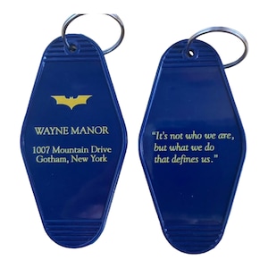 Super hero inspired key tag