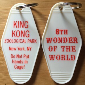 King Kong inspired keytag  (single side print)