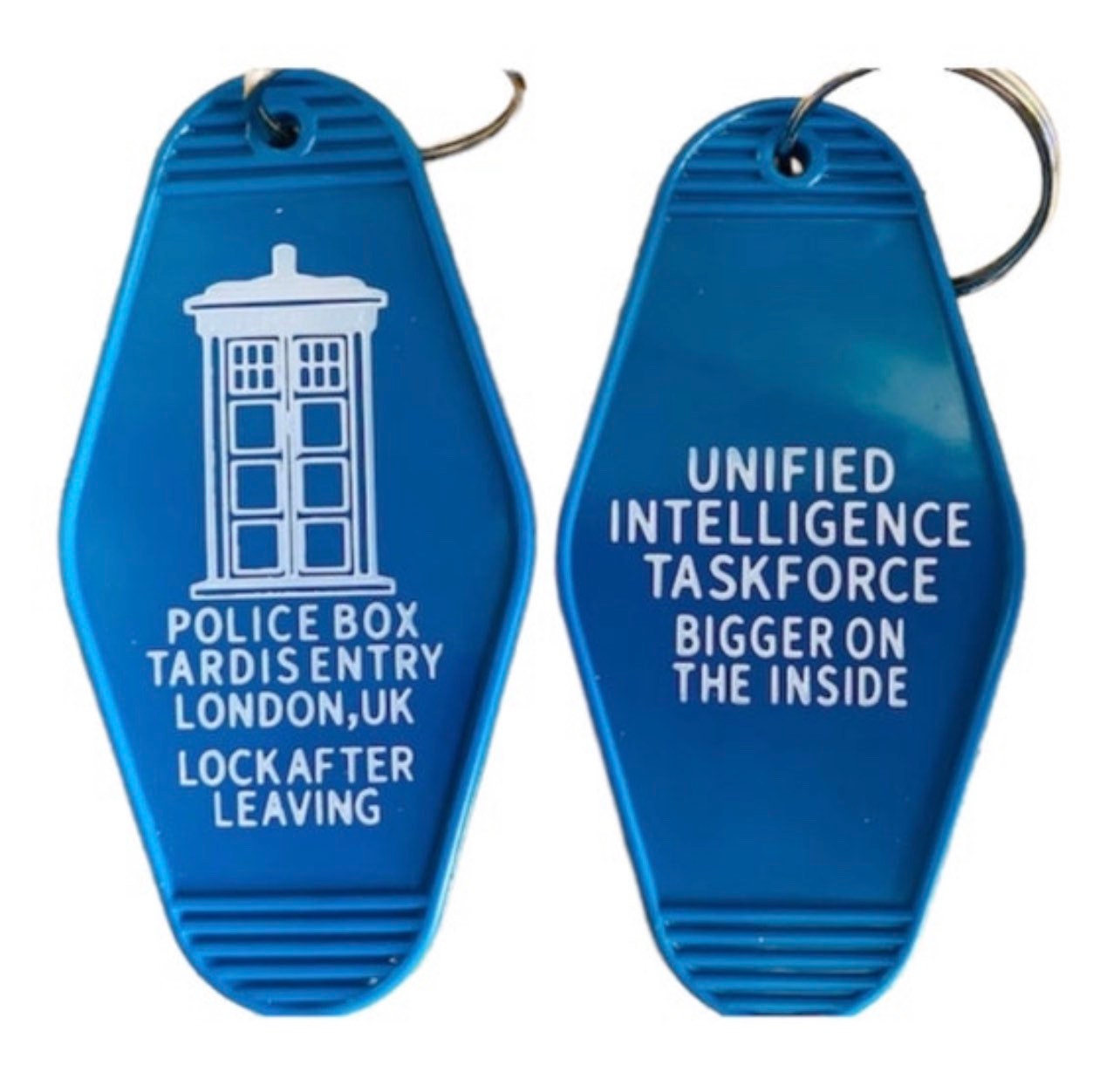 Time Travel Police Box Key Tag