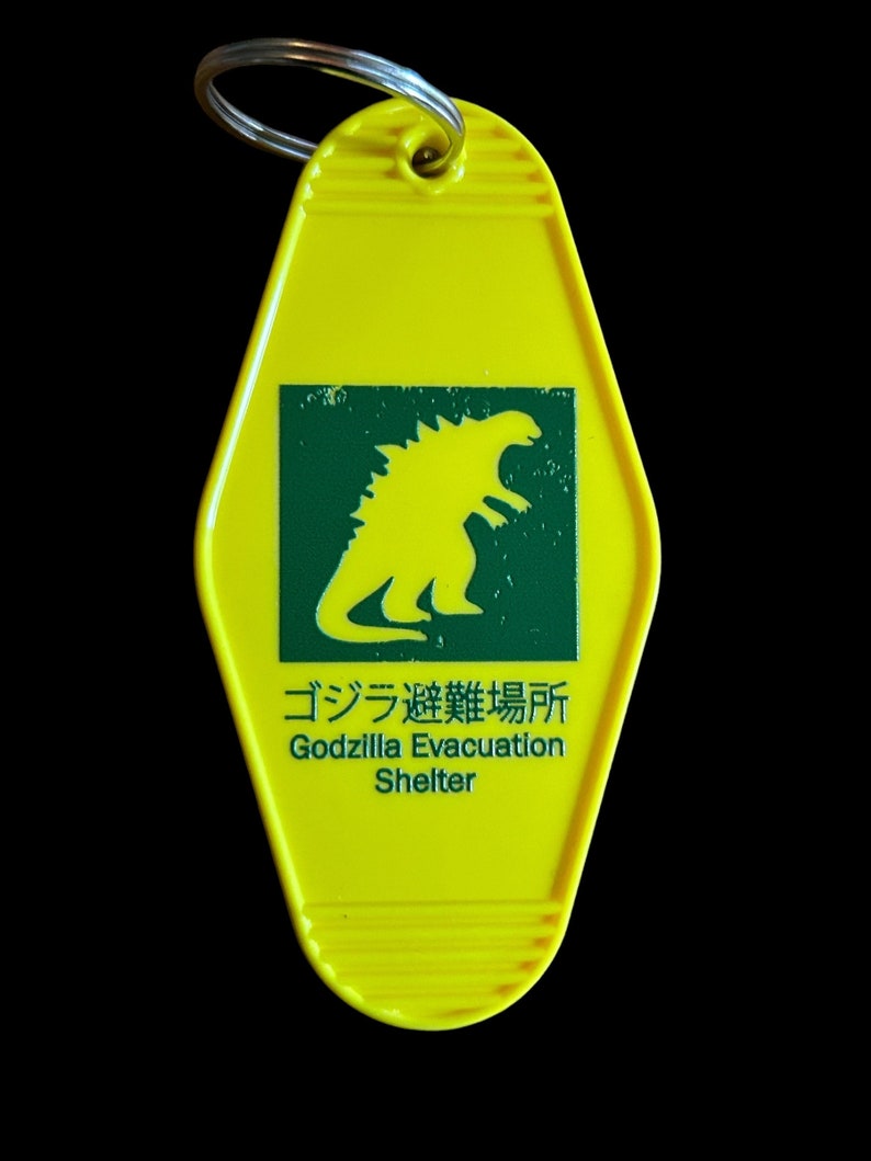 Godzilla Evacuation Center Key Tag: Prepare for the Apocalypse in Style image 5