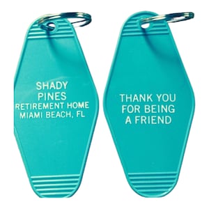 Teal Golden Girls Inspired Keytag image 1