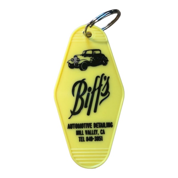 Back To The Future inspired BIFF'S AUTOMOTIVE keytag