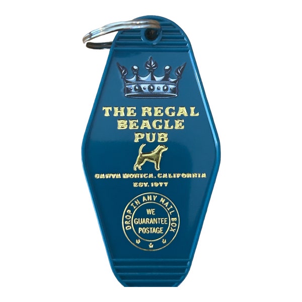 Threes Company  inspired regal BEAGLE 1970s TV sitcom keytag