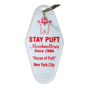 Giant Marshmallow movie inspired Key Tag