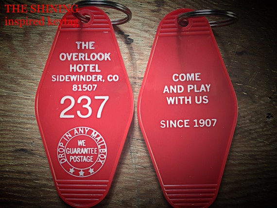 On Sale Room 237 Keychain White Lettering Shining Inspired Overlook Hotel Printed On Both Sides