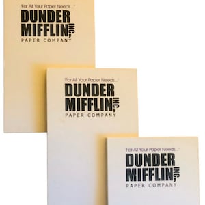 Mini notatniki THE OFFICE - inspirowane Dunder Mifflin - 3 sztuki
