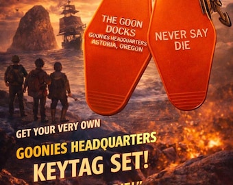 80s Kid Movie adventure nspired keytag