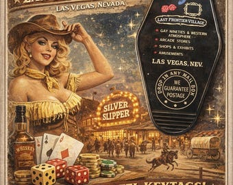 Kultiger Silver Slipper inspirierter Las Vegas Schlüsselanhänger