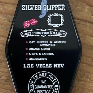 Iconic Silver Slipper inspired Las Vegas Keytag