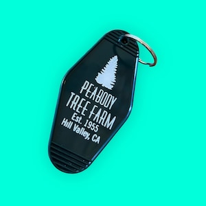 PEABODY TREE FARM back to the future inspire keychain