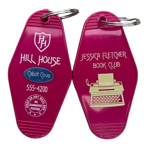 MURDER SHE WROTE inspired Hill House inspired keytag