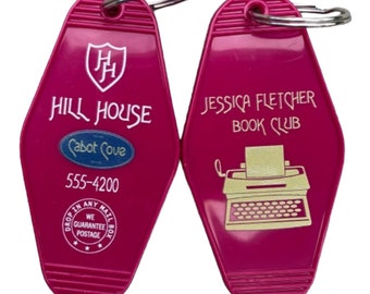 MURDER SHE WROTE inspired Hill House inspired keytag