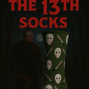 Summer Camp Horror Socks - Slasher Film Theme