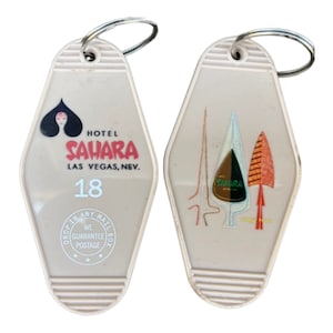 Las Vegas SAHARA HOTEL Casino inspired keytag