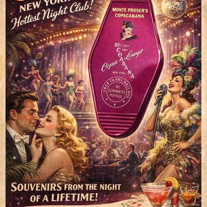 Coco Cabana Club inspired Key Tag