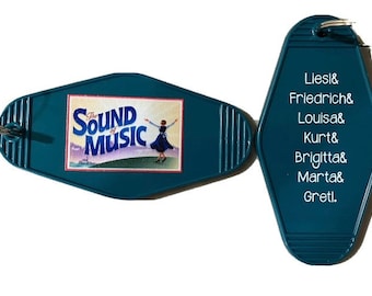 SOUND OF MUSIC Broadway show inspired keytag