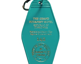Art house movie Hotel Inspired Keytag