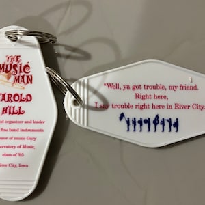 MUSIC MAN Harold Hill River City inspired keytag