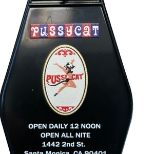 PUSSYCAT THEATER 1970s inspired keytag
