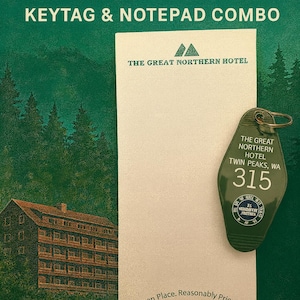 COMBO -Pacific Northwest Mountain Lodge Room '315' Keytag  Notepad