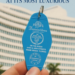 Kultiger Schlüsselanhänger vom Miami Beach Hotel