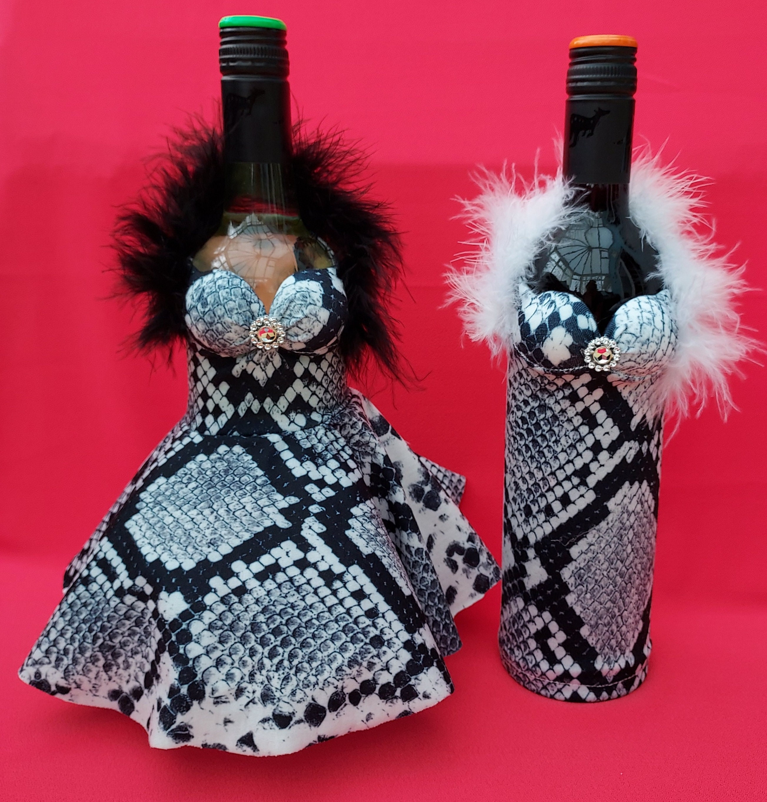 Wine Champagne Bottle Cover Bottle Ballgown Weddings Gift Etsy