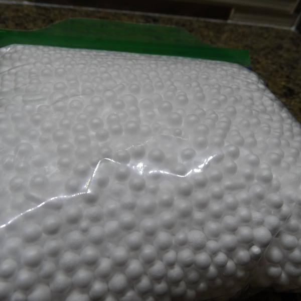 Large White Foam Beads for Slime