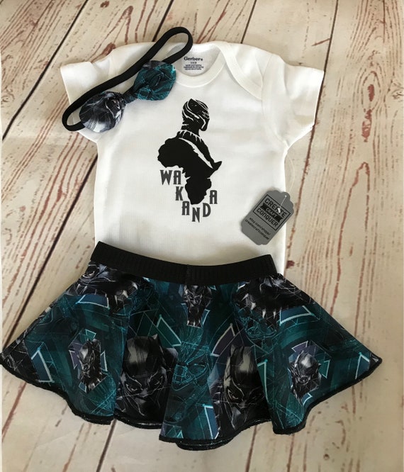 black panther onesie baby