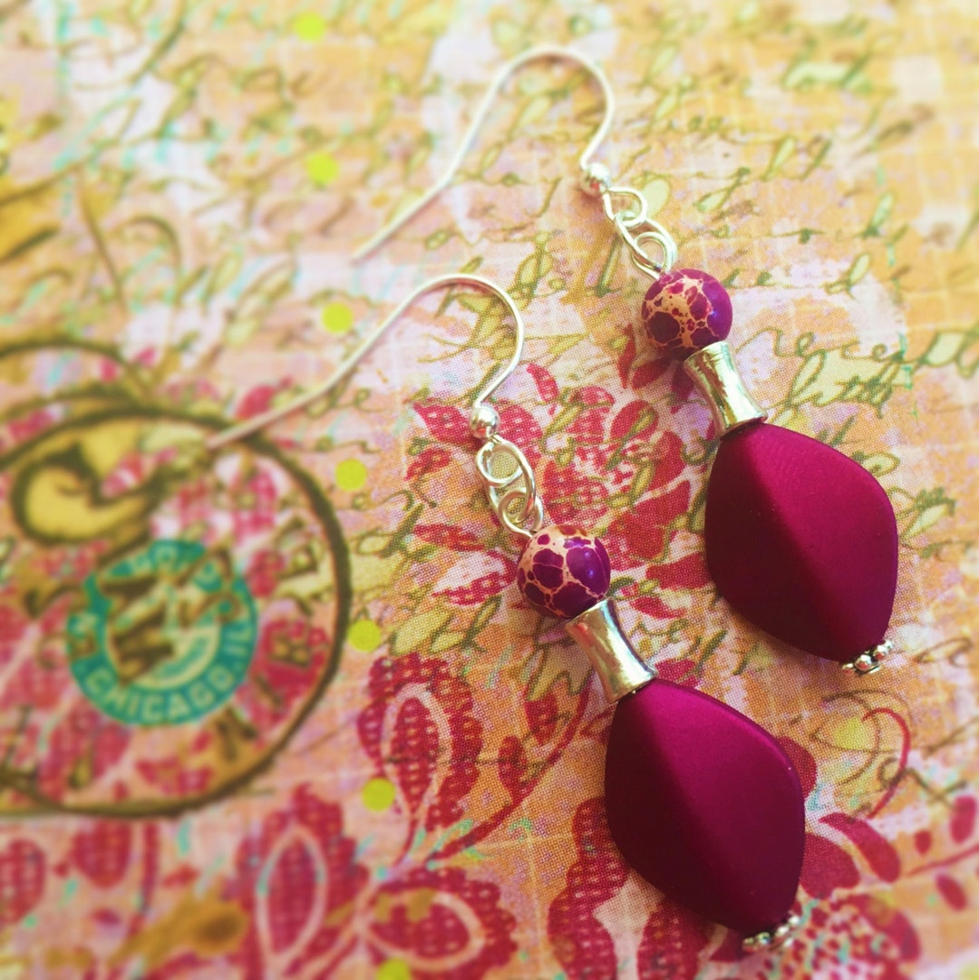 IN STOCK Dee Earrings in Ultra Fuschia - Tova main image 0