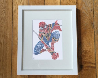 Iron Spider-Man Silhouette Series by GeeK illustration
