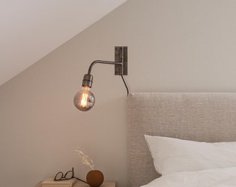 Industrial style bedroom lamp