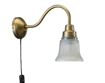 Wall lamp with cable in French vintage style