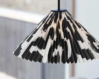 Scandinavian style paper lampshade, origami