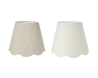 Linen lampshade in a vintage look