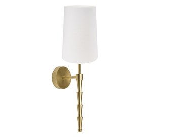 Tall, narrow lampshade for table lamps