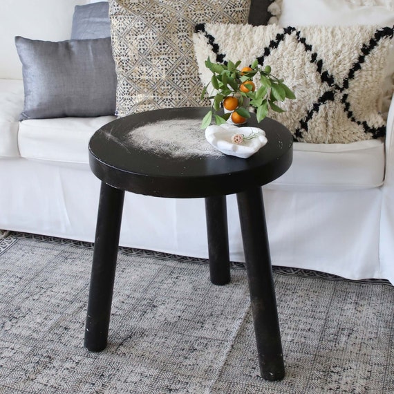 Moroccan Side Table In Wood Vintage Style Coffee Table With Mandala In 2 Sizes Top Quality