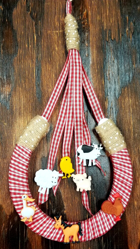 Decorative Horseshoe Wall Hanging Barnyard Fun Etsy